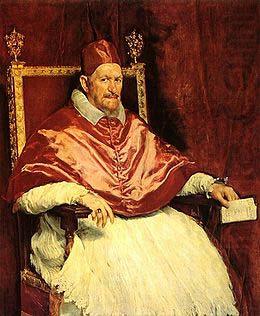 Portrait of Pope Innocent X,, Diego Velazquez